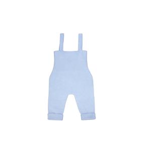 Pantaloncino misto cashmere con vita alta e bretelle - Nonna Magali