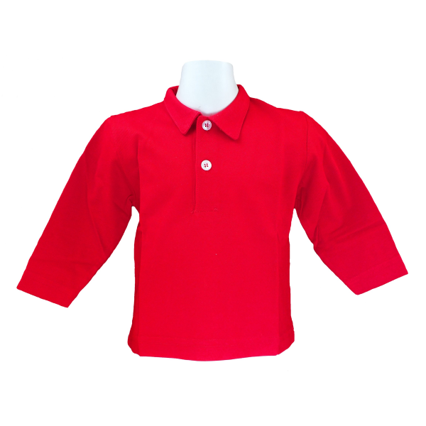 Polo cotone M/L colletto a punta - PettiRosso