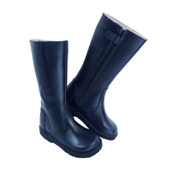 Stivale in pelle con decoro forato suola scura style 3104 - Nonna Magali