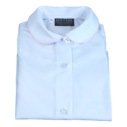 Camicia cotone M/L colletto tondo profilo coda di topo - Lui & Lei
