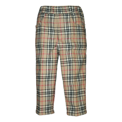 Pantalone lana con elastico in vita fantasia scozzese - PettiRosso