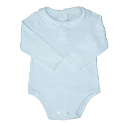 Body cotone bianco M/L colletto tondo colorato coda di topo - Magia di Nonna