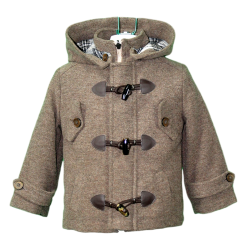 Cappotto Montgomery misto lana cappuccio foderato scozzese Mod. 2307 - Gattinoni