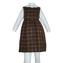 Scamiciato misto lana boucle fantasia quadretti - Fancy La Stupenderia