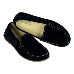 Mocassino in pelle scamosciata style 571 - Nonna Magali