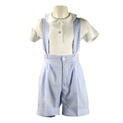 Bermuda cotone con bretelle staccabili - PettiRosso