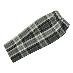 Pantalone lungo caldo cotone con passanti ed elastico in vita - PettiRosso