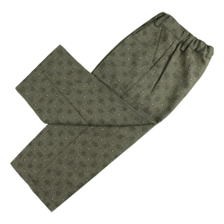 Pantalone cotone flanellato con passanti ed elastico in vita - PettiRosso