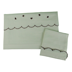 Lenzuolo culla in cotone sopra + federa - Fate Gioiose