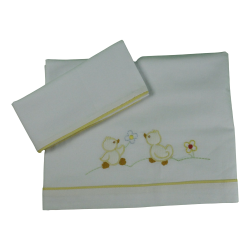 Lenzuolo culla in cotone sopra + federa - Fate Gioiose