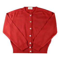 Cardigan liscio cotone collo coreana