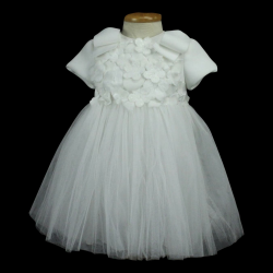Vestito con tulle maniche corte - ROMEO GIGLI