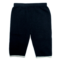 Pantalone cashmere bicolore profili ricciolo - Magia di Nonna