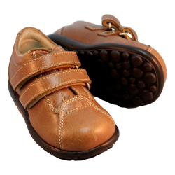 Scarpa in pelle tempo libero chiusura con velcro a strappo - SAXONE