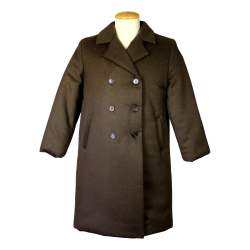 Cappotto doppiopetto pura lana con imbottitura in thermore - Nonna Magali