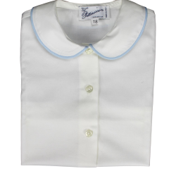 Camicia cotone M/L colletto tondo profilo coda di topo - PettiRosso