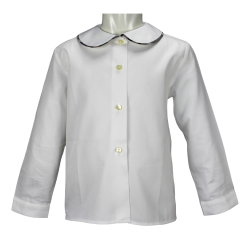  Camicia cotone M/L colletto tondo piatto profilo coda di topo in scozzese - Lui & Lei