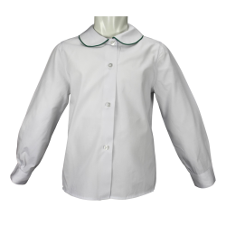 Camicia cotone M/L colletto tondo profilo coda di topo - Lui & Lei