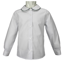 Camicia cotone M/L colletto tondo profilo serpentina - Lui & Lei