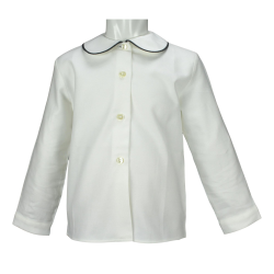 Camicia caldo cotone M/L colletto tondo piatto profilo coda di topo - Lui & Lei