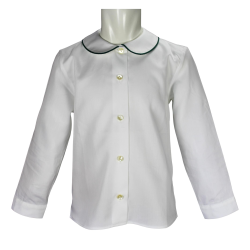 Camicia cotone M/L colletto tondo piatto profilo coda di topo - Lui & Lei
