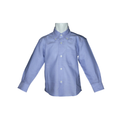 Camicia in cotone con colletto button down e manica lunga - Lui & Lei