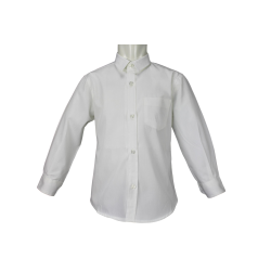 Camicia classica in Cotone Tinta Unita Manica Lunga - Lui & Lei