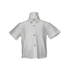 Camicia cotone M/C colletto button down - Lui & Lei