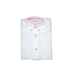 Camicia cotone M/C colletto button down - Lui & Lei