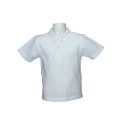 Polo cotone piquet tinta unita manica corta colletto a punta - Magia di Nonna