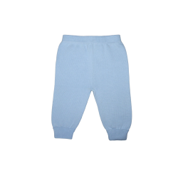 Pantalone lungo in maglia di cotone con risvolto - Nonna Magali