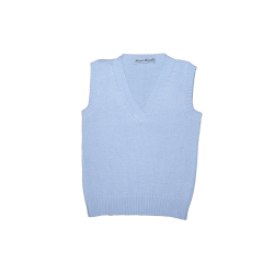 Gilet maglia di cotone con scollo a V - Magia di Nonna