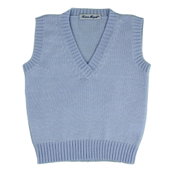 Gilet lana merinos con scollo a V - Magia di Nonna