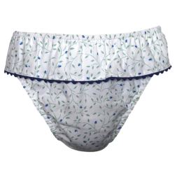 Costume slip in cotone balza con profilo serpentina - Magia di Nonna