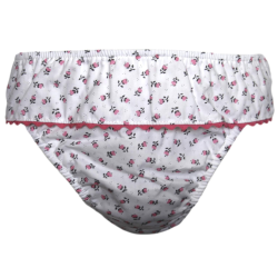 Costume slip in cotone balza con profilo serpentina - Magia di Nonna