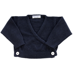 Scaldacuore cashmere incrociato con bottoni - Magia di Nonna