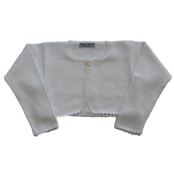 Coprispalle elegante cotone con bottone - Magia di Nonna