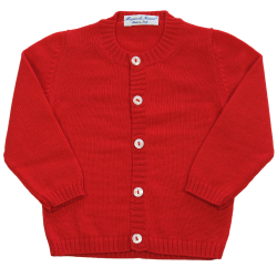 Cardigan lana merinos collo coreana allacciatura a coste verso DX - Magia di Nonna