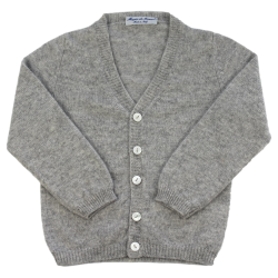 Cardigan cashmere scollo V con allacciatura a DX - Magia di Nonna