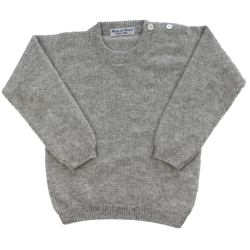 Pullover/Girocollo cashmere con bottoni laterali a SX - Magia di Nonna