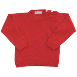 Pullover/Girocollo cashmere con bottoni laterali a SX - Magia di Nonna