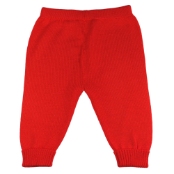 Pantalone lana merinos lungo con risvolto - Magia di Nonna