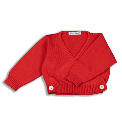Merino wool shrug with buttons - Magia di Nonna