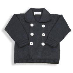 Giacca cashmere doppio petto con allacciatura a DX - Magia di Nonna