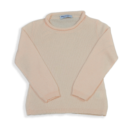 Pullover/Girocollo cashmere con profili a ricciolo - Magia di Nonna