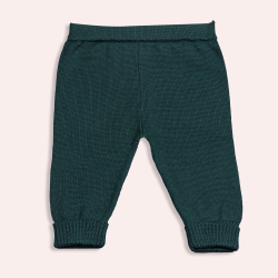 Pantalone lungo in lana merinos con risvolto - Magia di Nonna