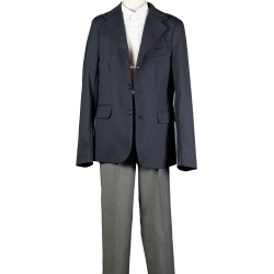 PETTIROSSO-COMPLETO GIACCA E PANTALONE IN FRESCO LANA , CAMICIA IN COTONE