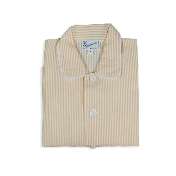 Pigiama lungo in cotone di varie fantasie e colori con profili a coda di topo - PettiRosso