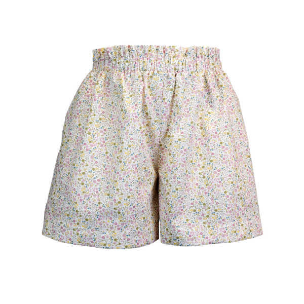 Magia di Nonna- Gonna a pantaloncino in cotone con elastico regolabile in vita in varie fantasia