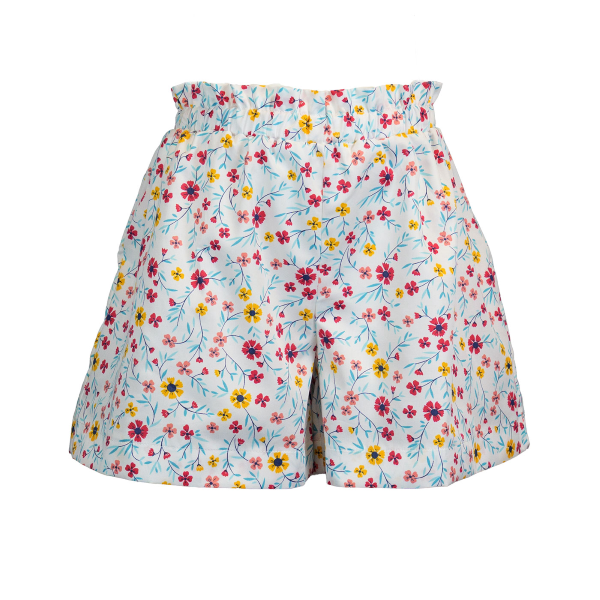 Magia di Nonna- Gonna a pantaloncino in cotone con elastico regolabile in vita in varie fantasia